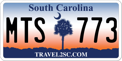 SC license plate MTS773