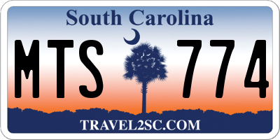 SC license plate MTS774