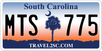 SC license plate MTS775
