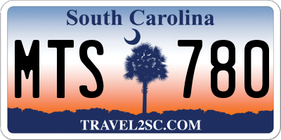 SC license plate MTS780