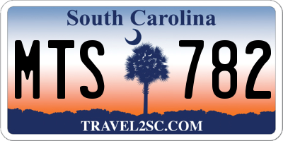 SC license plate MTS782