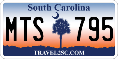 SC license plate MTS795