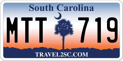 SC license plate MTT719