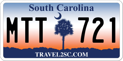 SC license plate MTT721