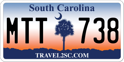 SC license plate MTT738