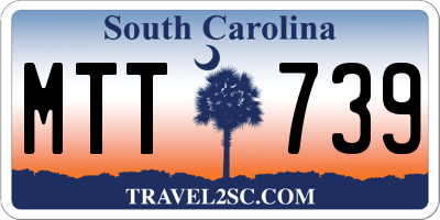 SC license plate MTT739