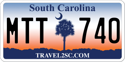 SC license plate MTT740