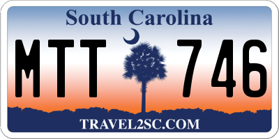 SC license plate MTT746