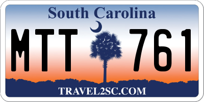 SC license plate MTT761