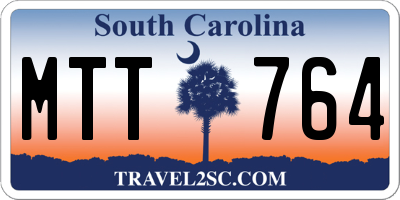 SC license plate MTT764