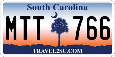 SC license plate MTT766