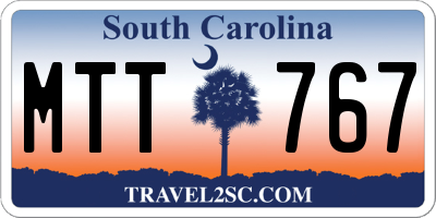 SC license plate MTT767