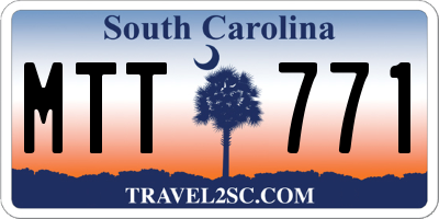 SC license plate MTT771