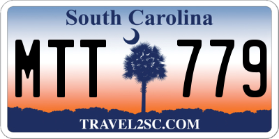 SC license plate MTT779