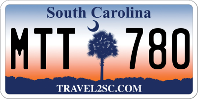 SC license plate MTT780