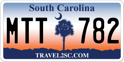 SC license plate MTT782