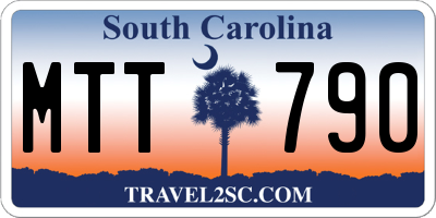 SC license plate MTT790