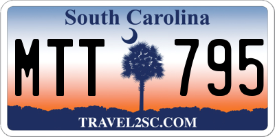 SC license plate MTT795