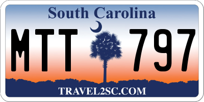 SC license plate MTT797