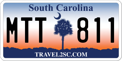 SC license plate MTT811