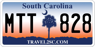 SC license plate MTT828