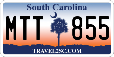 SC license plate MTT855