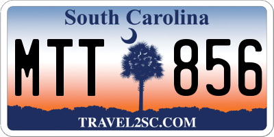 SC license plate MTT856
