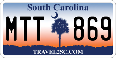 SC license plate MTT869