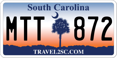 SC license plate MTT872