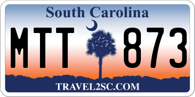 SC license plate MTT873