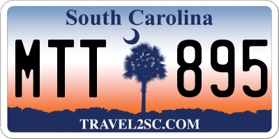 SC license plate MTT895