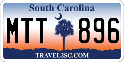 SC license plate MTT896