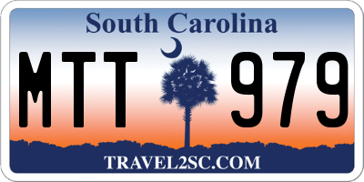 SC license plate MTT979