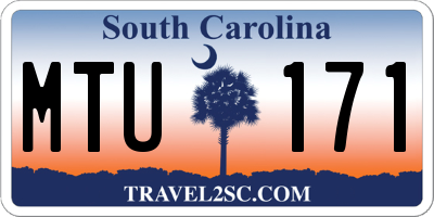 SC license plate MTU171