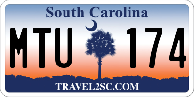 SC license plate MTU174