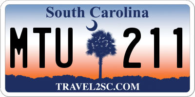 SC license plate MTU211