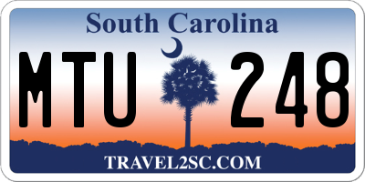 SC license plate MTU248