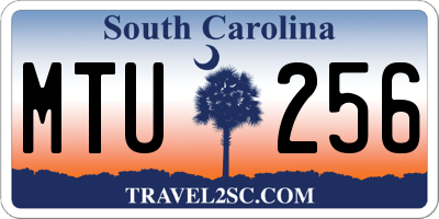 SC license plate MTU256