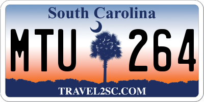 SC license plate MTU264