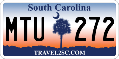 SC license plate MTU272