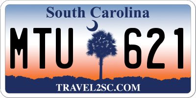 SC license plate MTU621