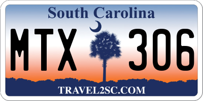 SC license plate MTX306