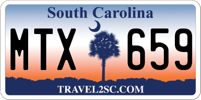 SC license plate MTX659