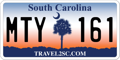 SC license plate MTY161