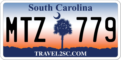 SC license plate MTZ779
