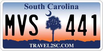 SC license plate MVS441