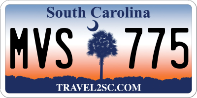 SC license plate MVS775