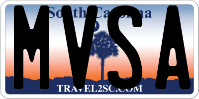 SC license plate MVSA