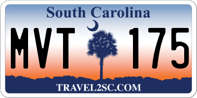 SC license plate MVT175