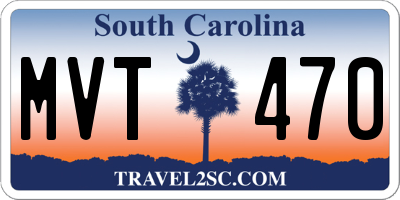 SC license plate MVT470